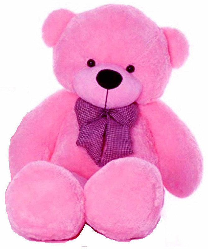 customer delight 3.2 Feet Teddy bear pink colour | Teddy bear for girls | Teddy bear for kids  - 36 inch(Pink)