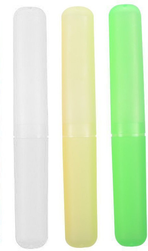 Aryshaa Set of 3 Toothbrush Cover Tooth brush Holder Tube Traveling Toothbrush Case(Pack of 3)