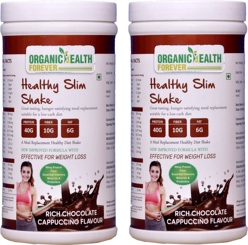 organichealth forever Healthy Slim Meal Replacement for Weight Management, Chocolate Flavour(454 g)