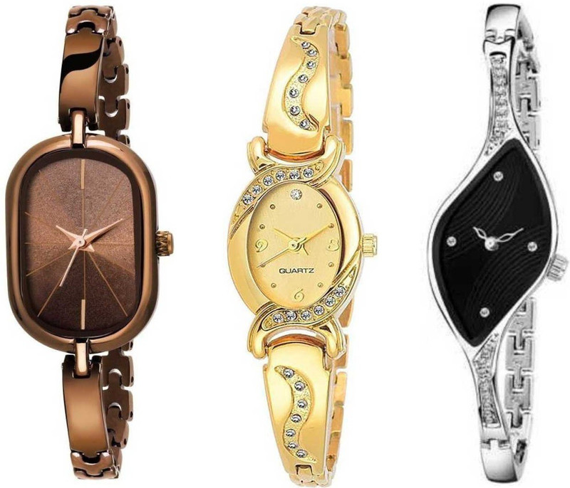 watchsales Neo Floral Bracelet Buckle Casual AnalogCombo 3 Analog Watch  - For Women
