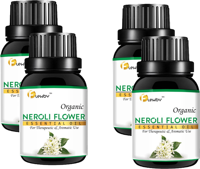 flewby Neroli Essential Oil 100% Pure Natural & Undiluted For Skin care 10ml ({Pack of 4)(10 ml)