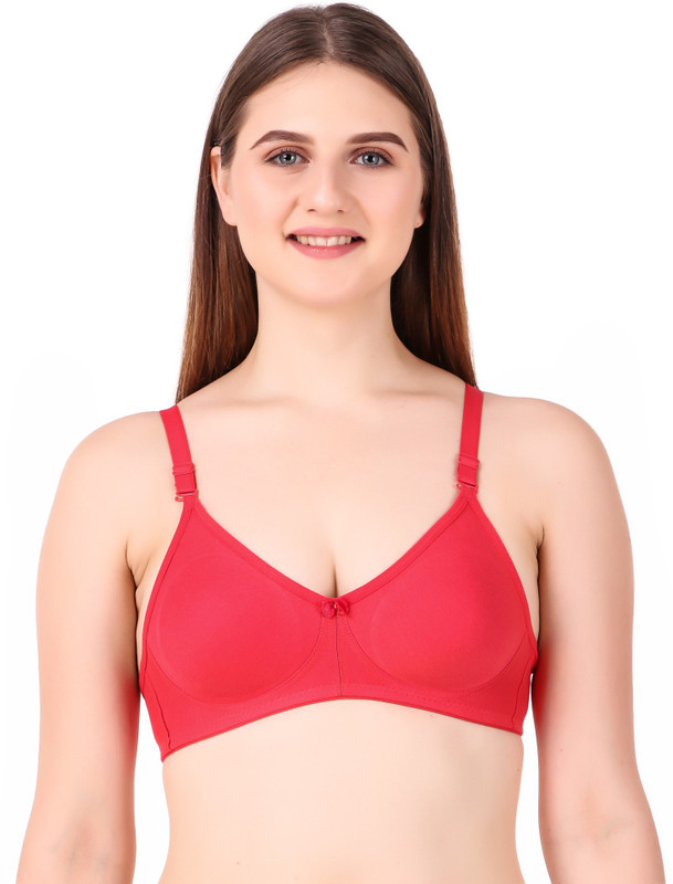 pink diamond byPink Diamond Maria Women, Girls Push-up Non Padded Bra(Red)