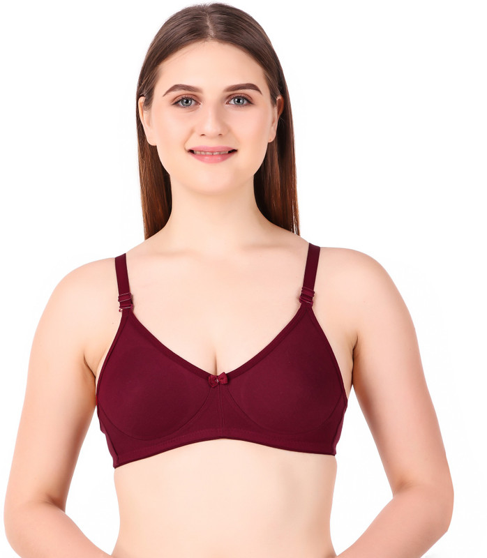 pink diamond byPink Diamond Maria Women, Girls Push-up Non Padded Bra(Maroon)