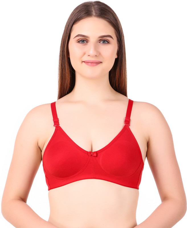 pink diamond byPink Diamond Maria Women, Girls Push-up Non Padded Bra(Red)