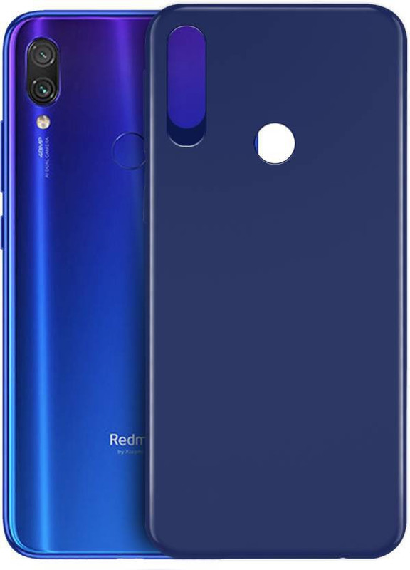 weargold Back Cover for Mi Redmi Note 7, Mi Redmi Note 7 Pro, Mi Redmi Note 7S(Blue, Grip Case, Silicon)