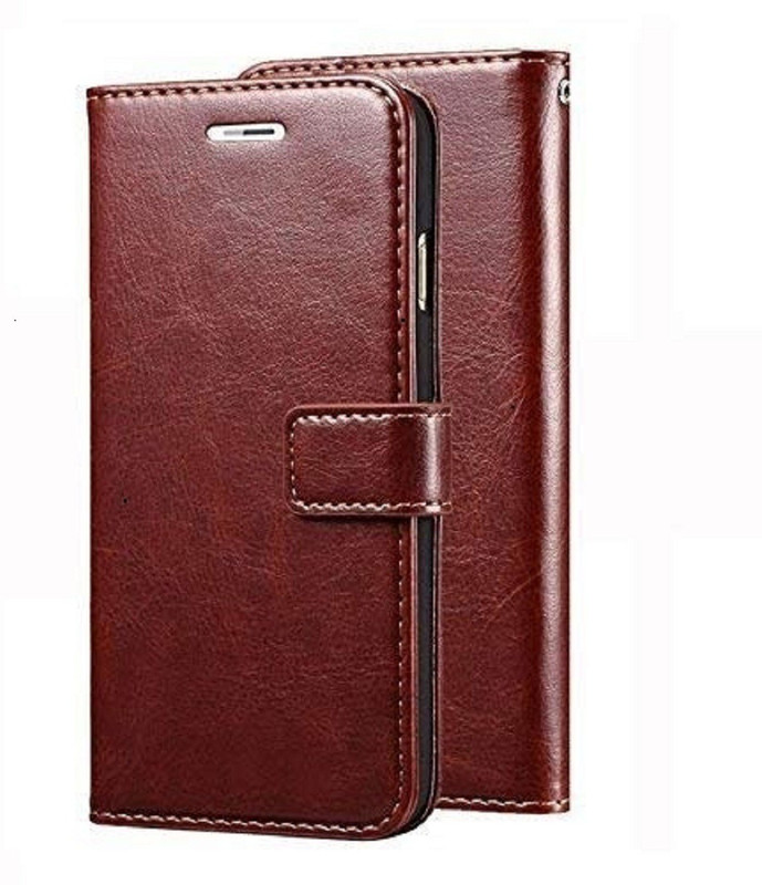 mustabasum Flip Cover for Nokia 8(Brown, Dual Protection)