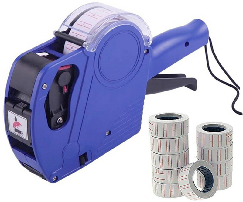 shop93 store Double Line Price Labeller/ Labeling Gun With 10 Rolls Label Stamping Machine(Manual)