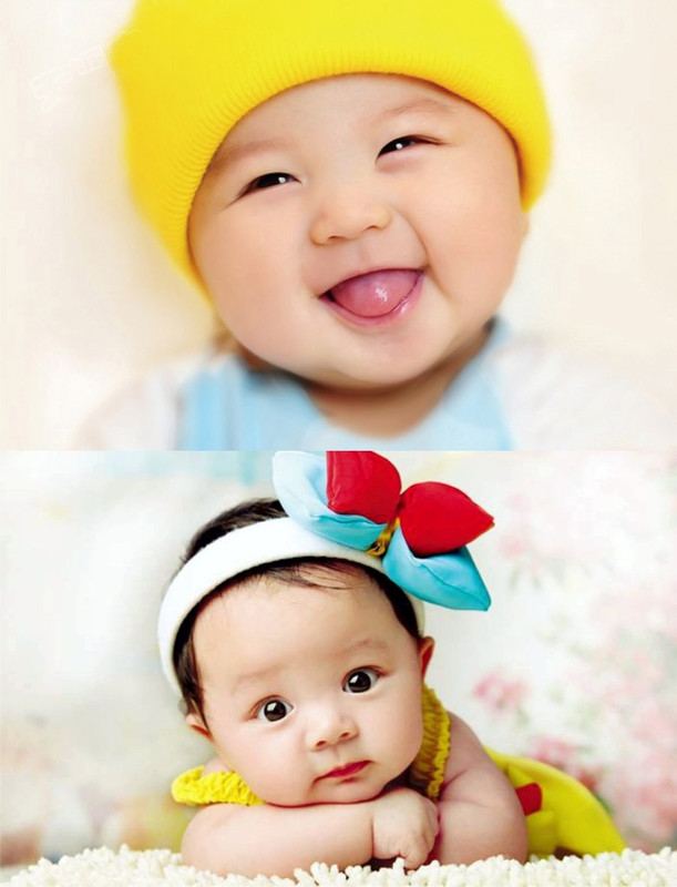 Cute Boy & Girl 2 Set of Combo Poster | Size 12 X 18 | 300 GSM Matt Sheet Paper Print(18 inch X 12 inch)