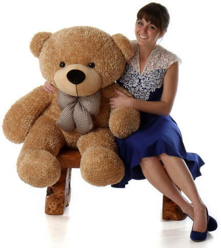 Gifteria 4 Feet Imported Stuffed Bear, Premium Quality Teddy best for Gift - 119.3 cm(Brown)