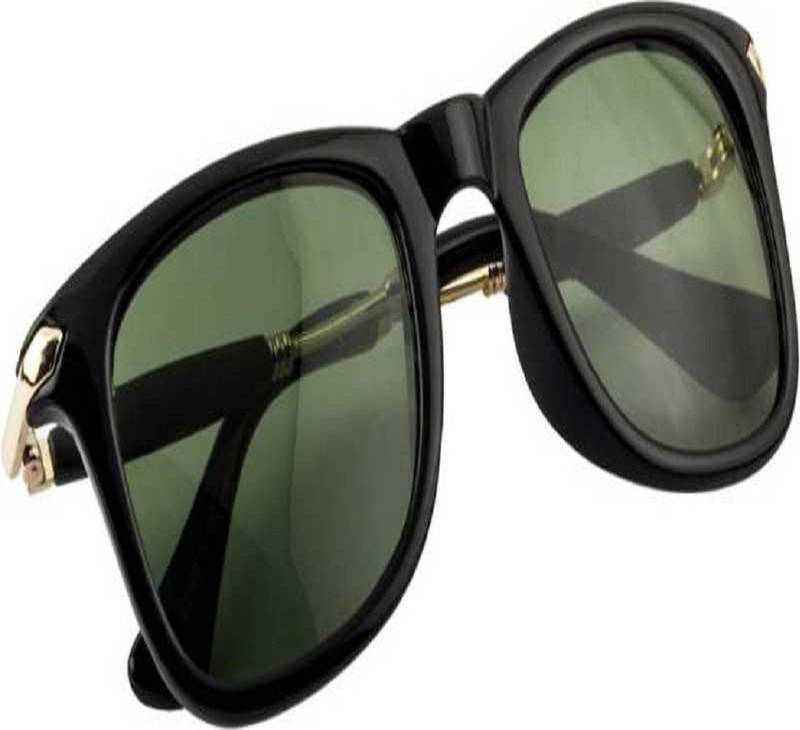 eyevitals Retro Square Sunglasses(Green)