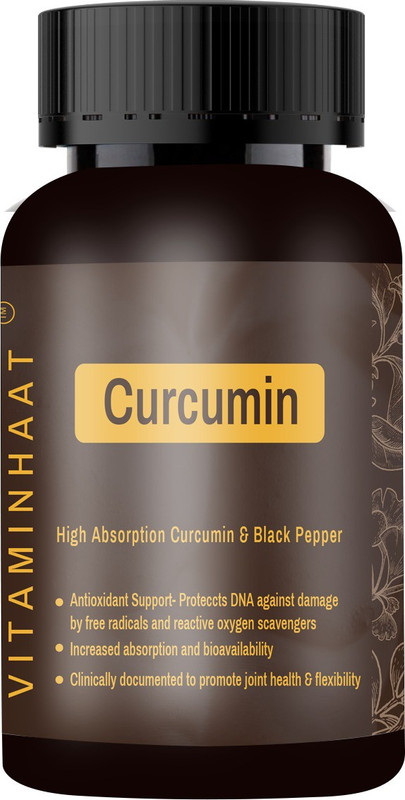 vitaminhaat high absorption curcumin ext 95% with black pepper, 500 mg, 90 capsule(500 mg)