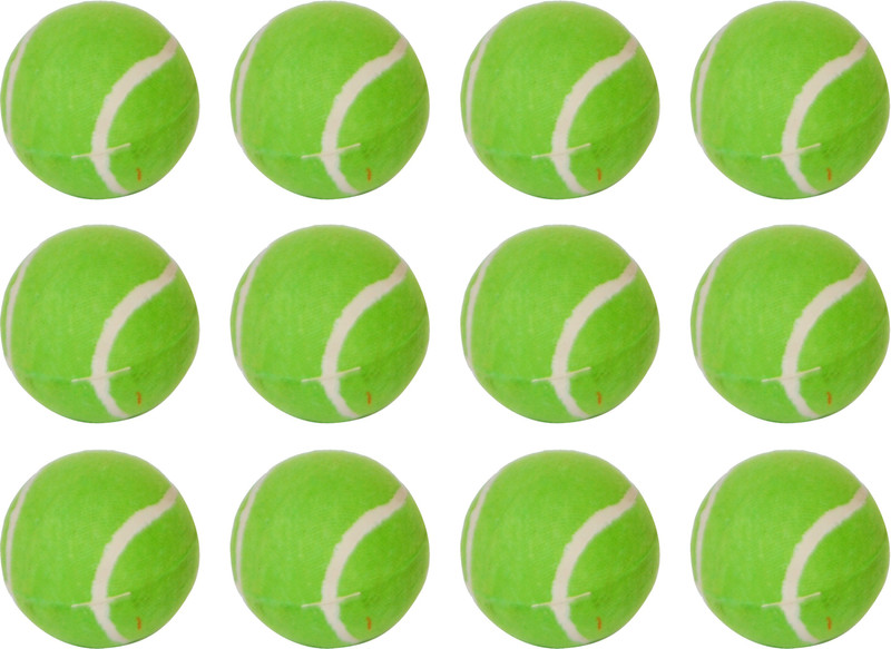 Vital Pack of 6 Tennis balls G34B Cricket Tennis Ball(Standard, Pack of 6, Green)
