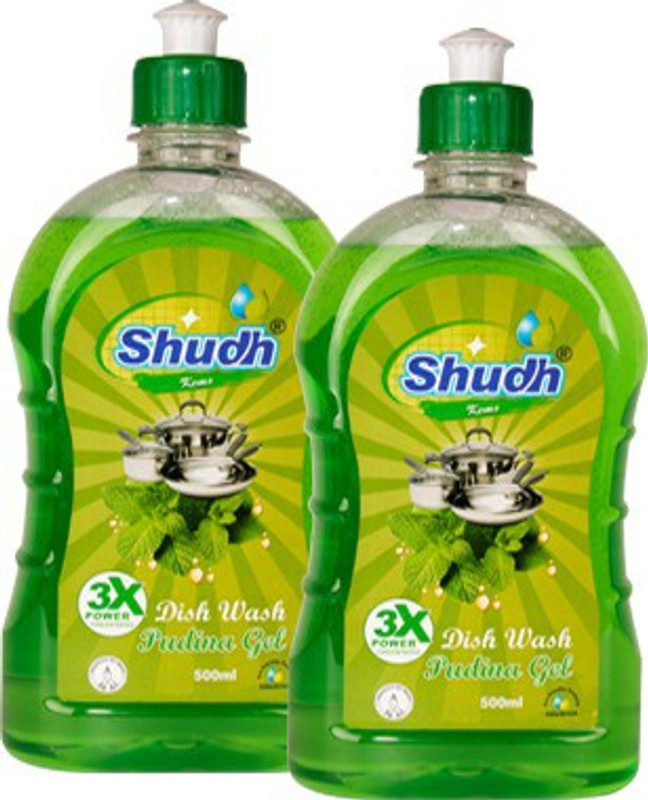 shudh kems Dish wash Pudina Gel Dish Cleaning Gel(Pudina, 500 ml)