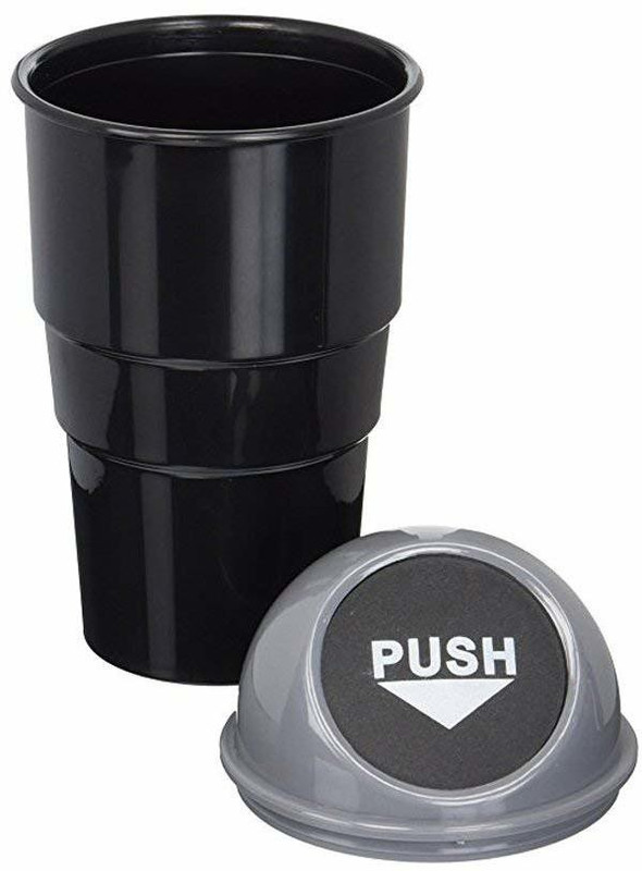 fitmall Mini Car Trash Bin, Car Dustbin (Multicolor) Plastic Dustbin(Black)