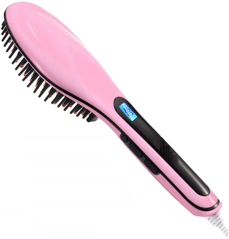 macklon Essential Combo Beauty Set of Hair Straightener Hair Curler (pink) ML- 633 Hair Straightener Brush(Pink)