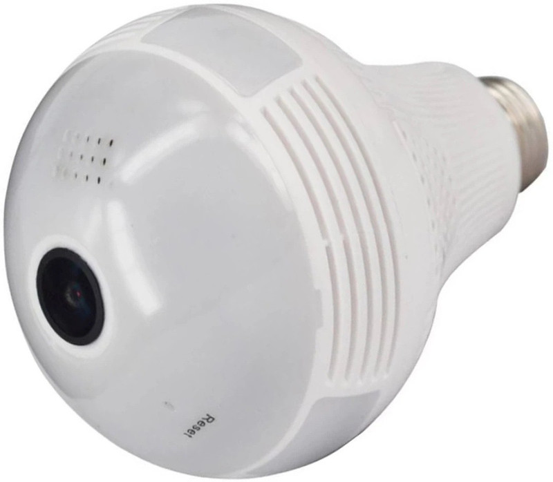 effulgent Wireless Panoramic 360° Bulb IP Camera ,1.3MP, Fisheye Vision, Remote Monitoring LED Bulb Home Security Camera Security Camera Security Camera(600 GB, 4 Channel)