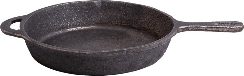 The Indus Valley Cast Iron Skillet | Pre-Seasoned |1.5litres Fry Pan 25 cm diameter(Cast Iron)