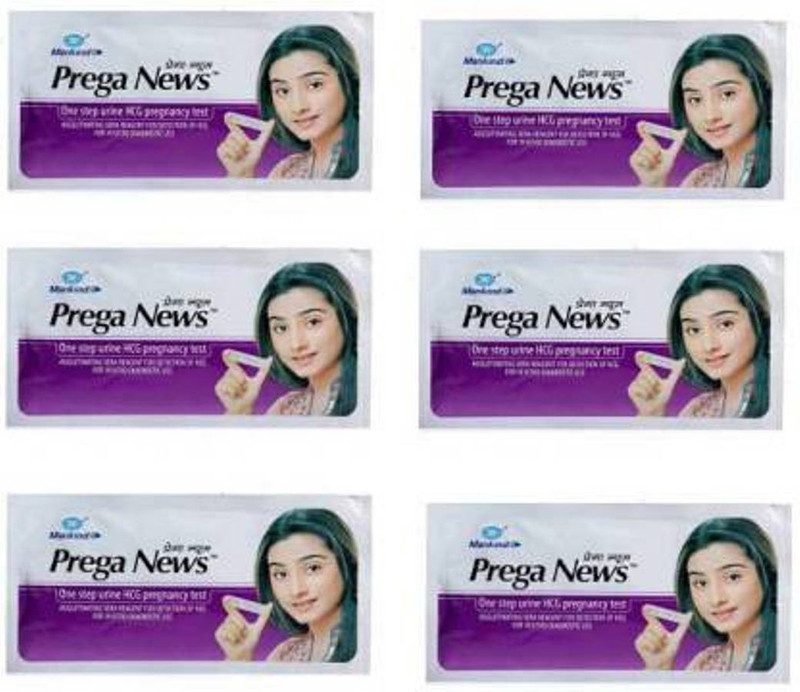 mankind Prega news combo of 6 Pregnancy Test Kit (6 Tests) Pregnancy Test Kit(6 Tests)