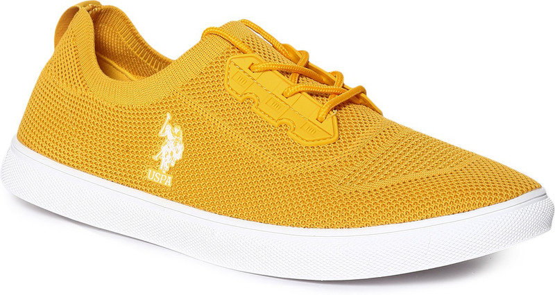 blue and yellow polo sneakers