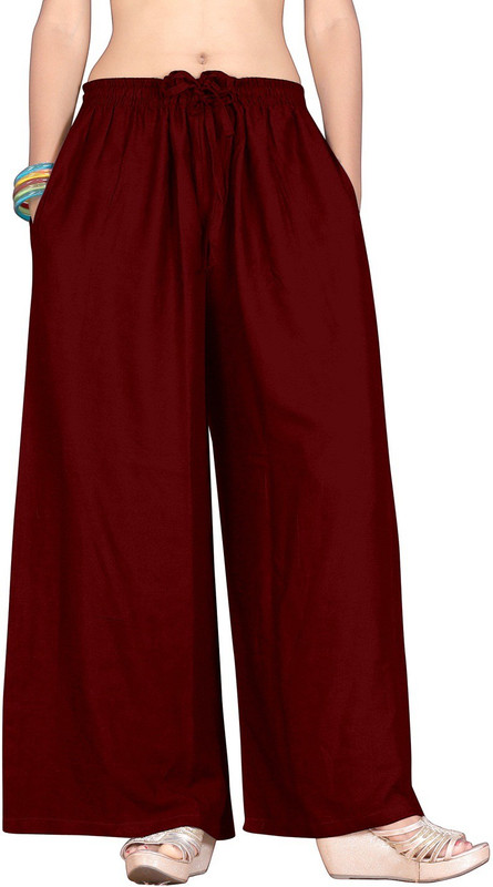 savani fashion Regular Fit Women Maroon Trousers