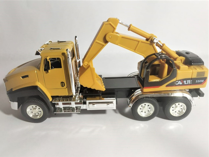 trendyebros Metal & Plastic Digger Truck(Brown, Pack of: 1)