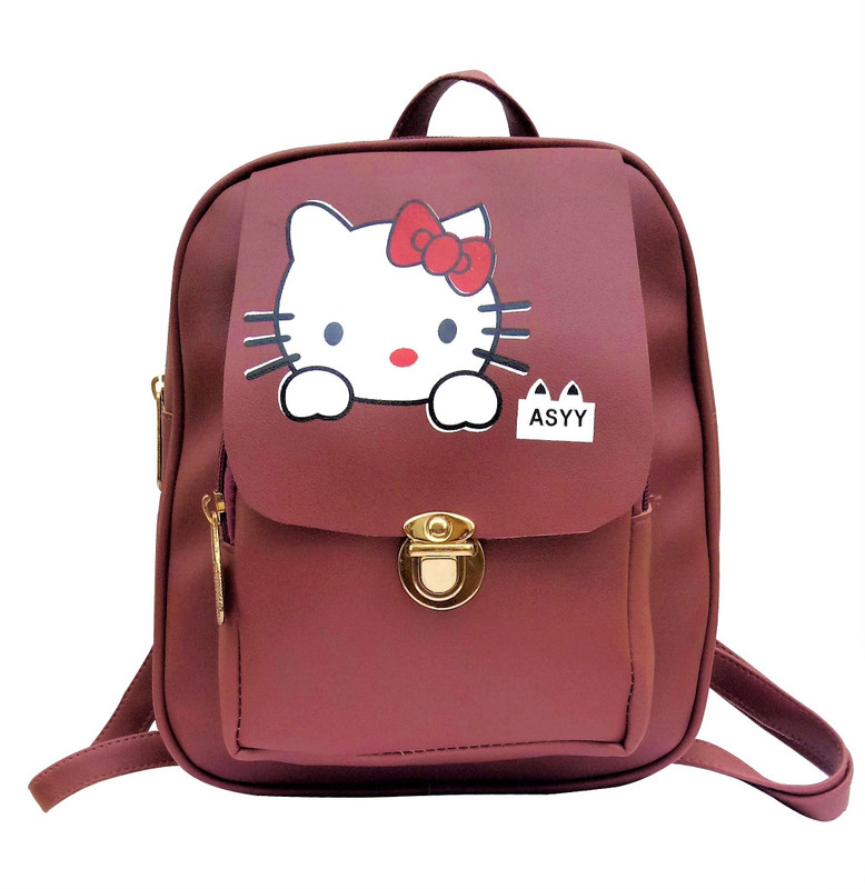 rita fashion Mini casual & stylish backpack for girls 1 L Backpack(Maroon)