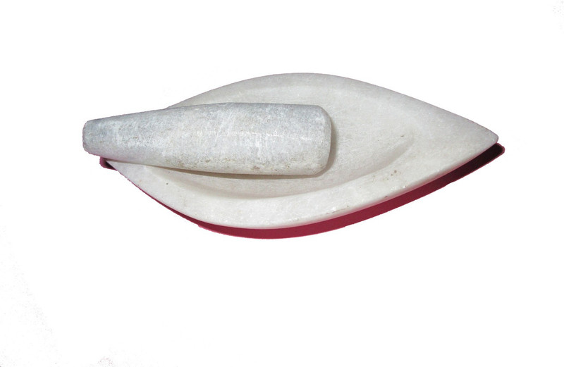 udaipuri handicraft white marble kharak/hamam dasta Marble Masher(Pack of 1)