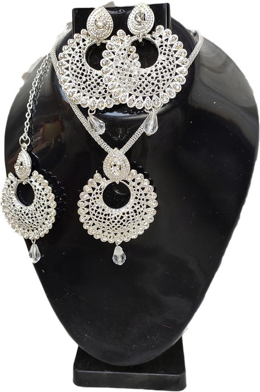 ruffle Alloy Jewel Set(Silver)