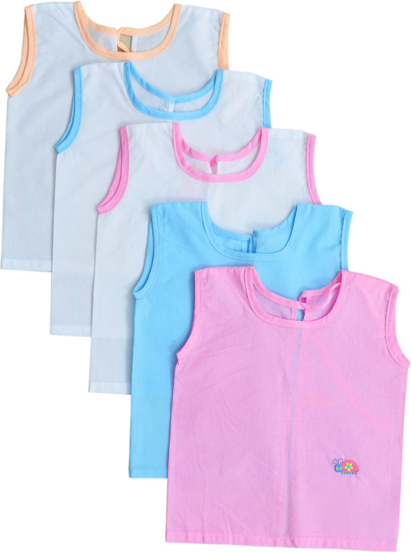 wonder baby Girls Mini/Short Casual Dress(Multicolor, Sleeveless)