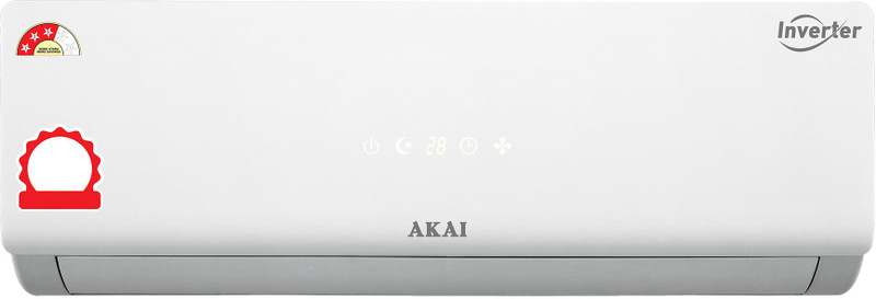 Akai 1.5 Ton 3 Star Split Inverter AC - White(AKSI-183FQT, Copper Condenser)