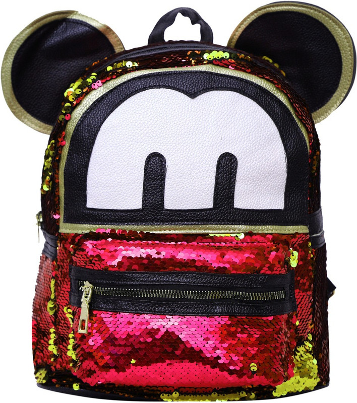 okji enterprises Kid Girls Cartoon PU Leather Shoulder School Mini Travel Satchel Casual Bag School Bag(Red, Multicolor, 12 inch)