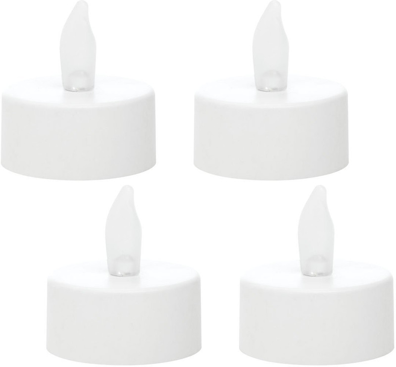 tryviz Flameless Smoke Free LED Light Candles/Led Candles/Party Candles (Natural Flame) Candle(Yellow, Pack of 6)