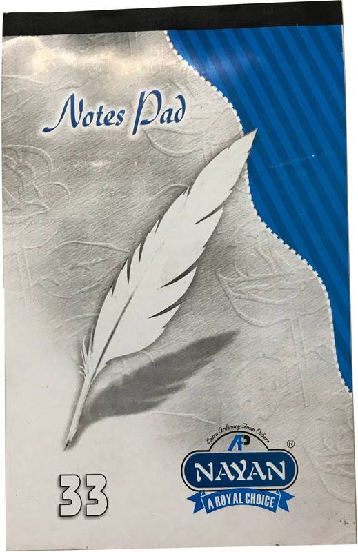 nayan Regular Note Pad(Notepad No.33, Blue, Pack of 10)