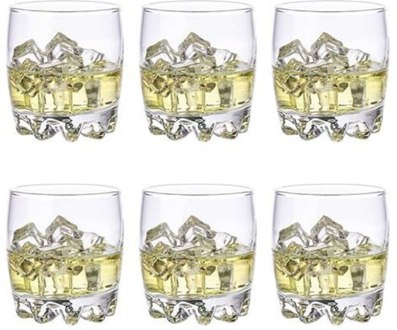 cloudsell Florence Shot Glass set of 6, 60 ml, Transparent Glass Set(Glass, 60 ml, Clear, Pack of 6)