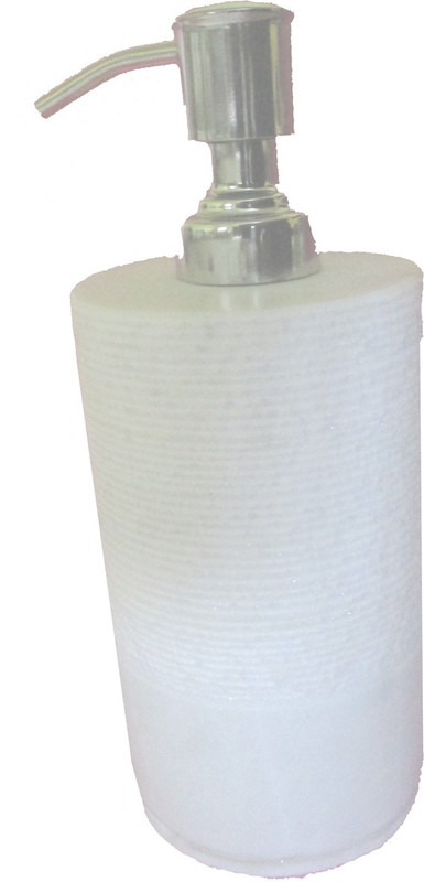 udaipuri handicraft White Marble and Brass Handwash Liquid Soap Dispensers 200 L Soap Dispenser(White)