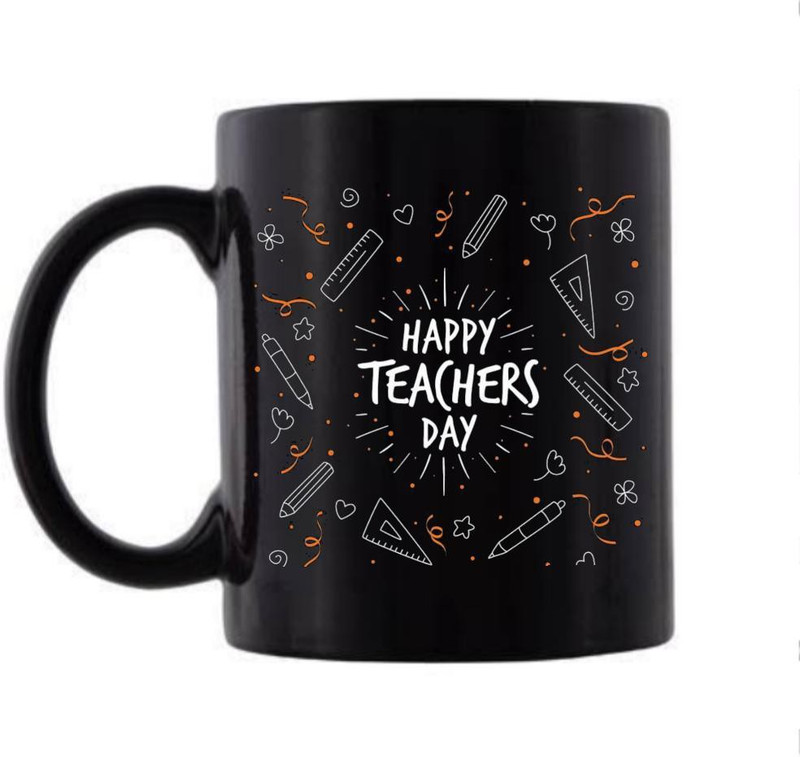 happykart GIFU HAPPY TEACHERS DAY BLACK COFFEE MUG Ceramic Mug(325 ml)
