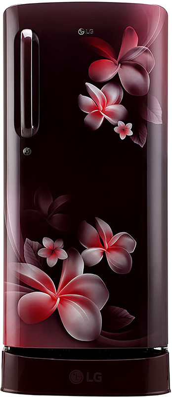 LG 190 L Direct Cool Single Door 5 Star Refrigerator(Scarlet Plumeria, GL-D201ASPY)