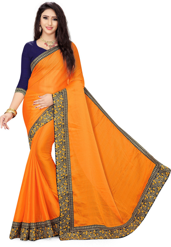 bhavika silk mills Self Design Daily Wear Chiffon Saree(Yellow)
