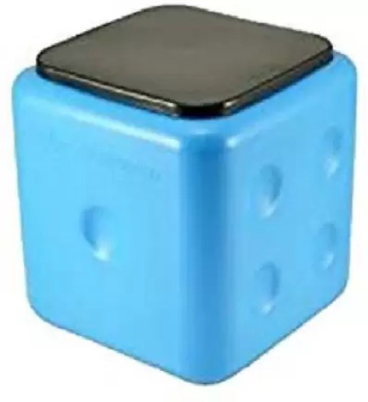 REAL HOMES Dice Stool Living & Bedroom Stool(Blue)