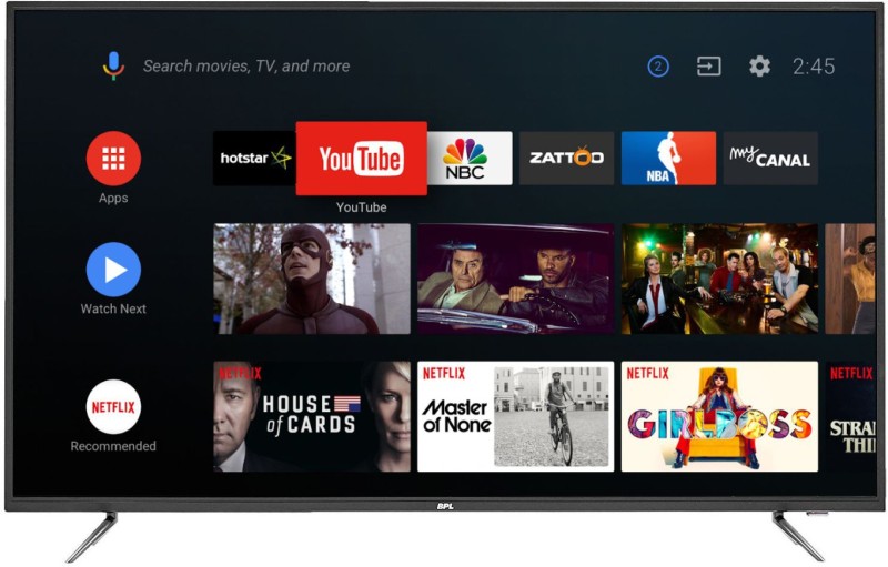 BPL 139cm (55 inch) Ultra HD (4K) LED Smart Android TV with Android(T55AU26A)