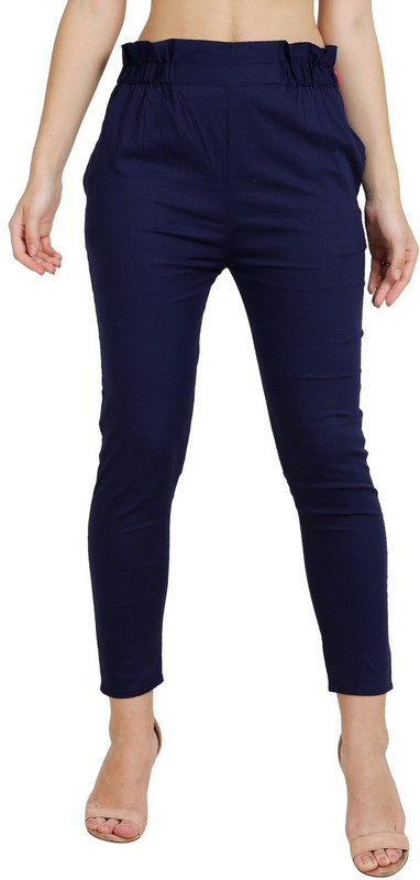 swahili Tapered Women Blue Trousers