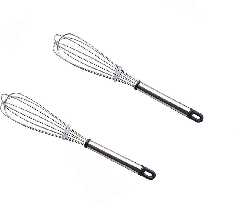 batwada Hand Blender Mixer Froth Whisker Stainless Steel Balloon Whisk(Pack of 2)