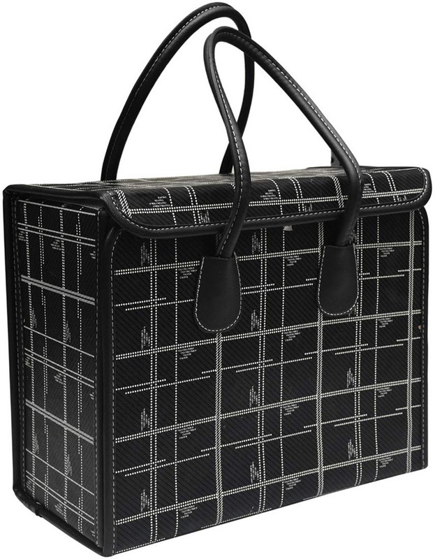 pinkparifashion Travel Tower Beauty Lady Print Luggage Duffel Bag Waterproof Multipurpose Bag(Black, 10 L)