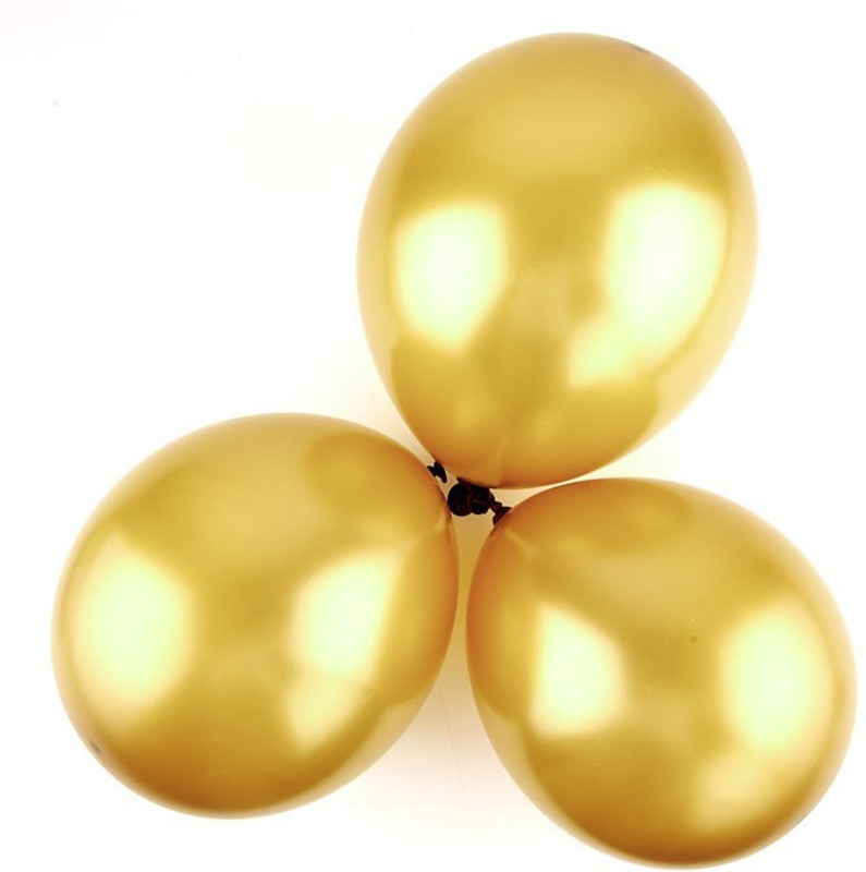 eleganzze Solid Party Time Metallic Balloons Balloon(Gold, Pack of 30)