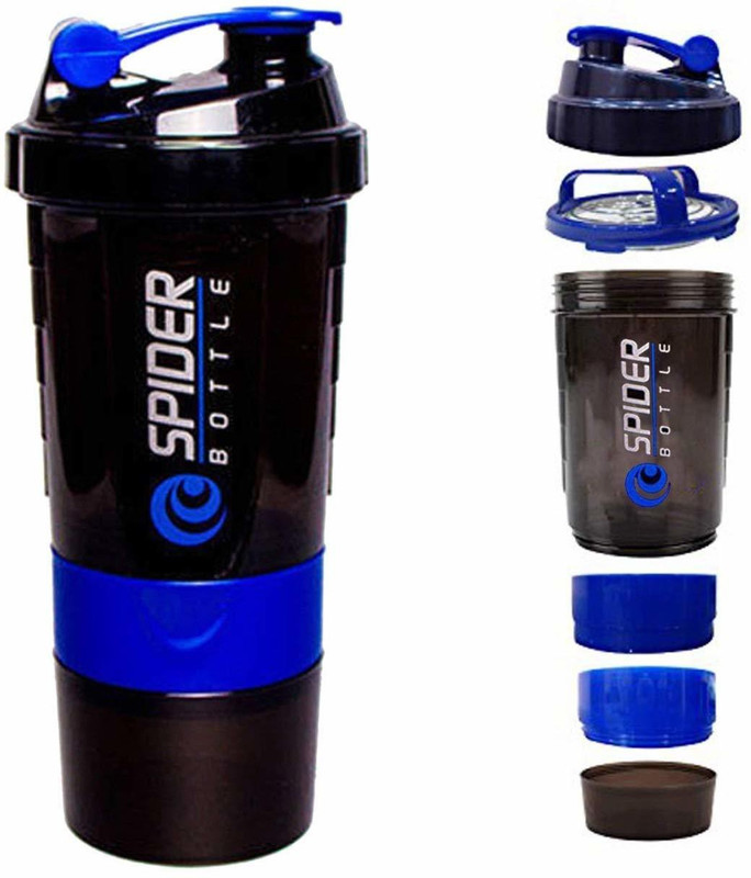 fiori Protein Shaker Bottle 500 ml Sipper(Pack of 1, Multicolor)