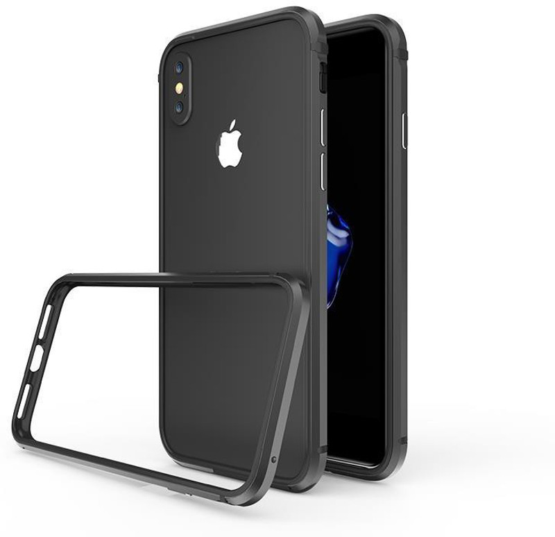 iron shield Back Cover for Apple iPhone XS(Black, Dual Protection)