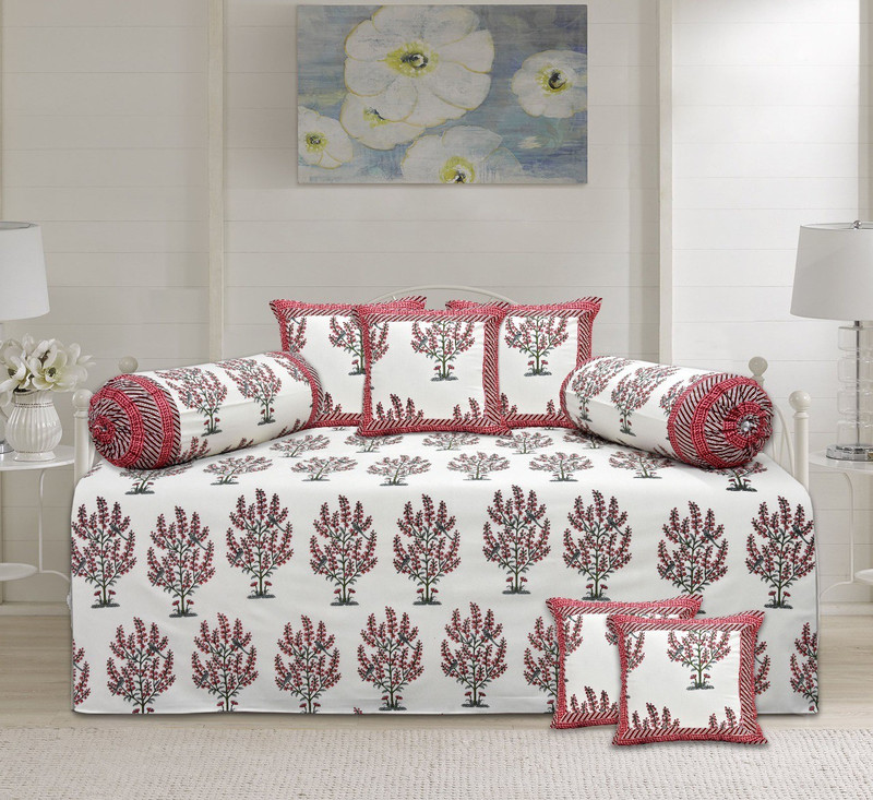 sapphirelanes Cotton Floral, Floral Diwan Set