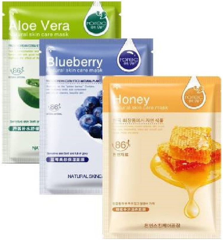 rorec Korean sheet mask combo unisex diwali deal(90 g)