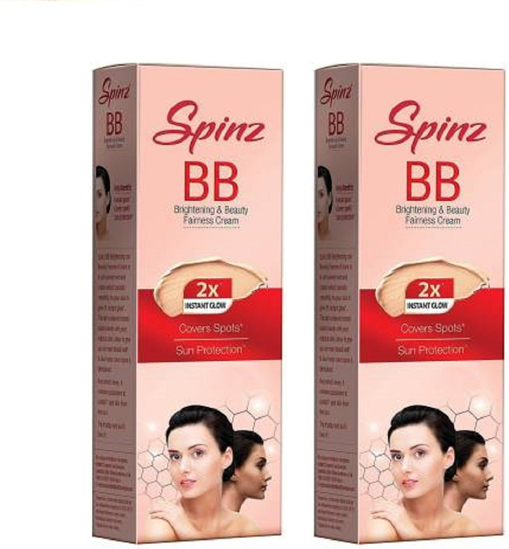 spinz Brightening & Beauty BB Cream, 2x Instant glow 29g pack of 2(58 g)