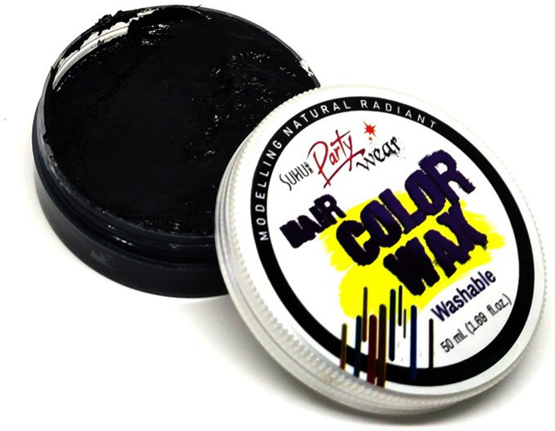 suhu Buy Washable Hair Color Wax in India | Black Color Hair Wax  Hair Color(Black)